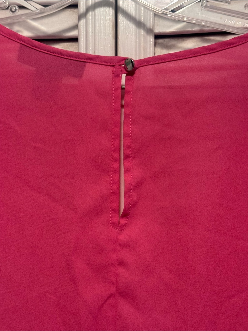 Ashley Stewart Pink Pleated Ruffle Sleeve Blouse Plus Size 22/24W - Picture 5 of 5